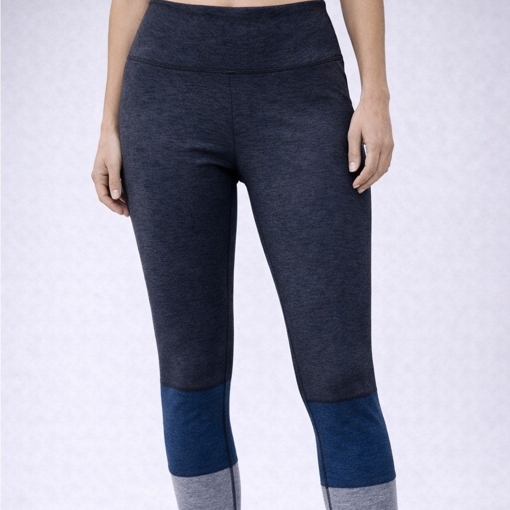 Outdoor Voices 7/8 Gradient Color Block Mid Rise Leggings XS